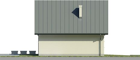 Правый фасад дома, Двухэтажный дом 9х10 - 125.5 м2