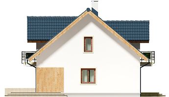 Левый фасад дома, Двухэтажный дом 9х10 - 137.82 м2