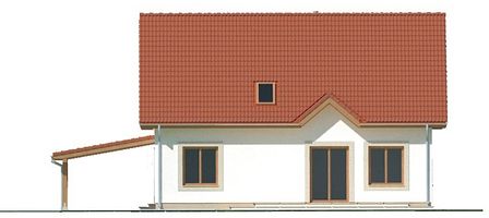 Левый фасад дома, Двухэтажный дом 15х9 - 139.6 м2