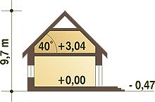 Вертикальный разрез дома, Двухэтажный дом 20х13 - 233.3 м2