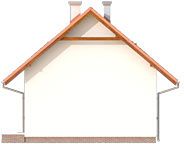 Левый фасад дома, Двухэтажный дом 8х9 - 87.14 м2
