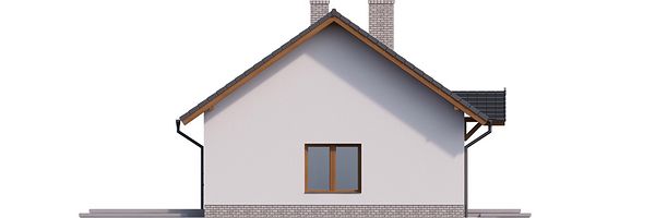 Левый фасад дома, Двухэтажный дом 13х9 - 158.63 м2